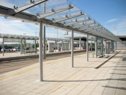 Platforms A (front) and B