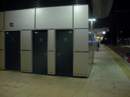 Toilets next to platform A