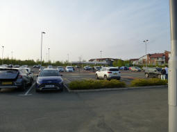 Looking across to another electric car charging facility from by platform A