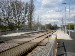 The stop from the trams to Clifton South side