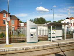 Looking across to the platform for trams to Station Street from the other platform