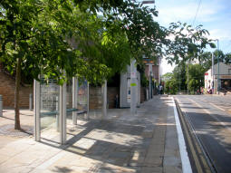 Platform for trams to Hucknall or Phoenix Park