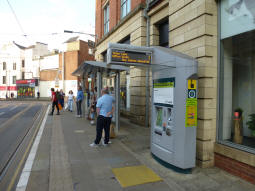 The platform for trams to Toton Lane or Clifton South
