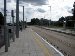 The platforms from the platform for trams to Clifton South
