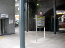 The lift at the Station Street entrance
