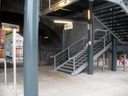 The stairs at the Station Street entrance